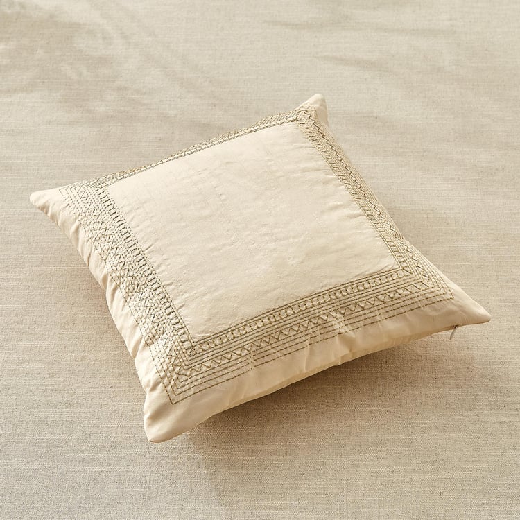 Velin Kinari Set of 2 Embroidered Cushion Covers - 40x40cm