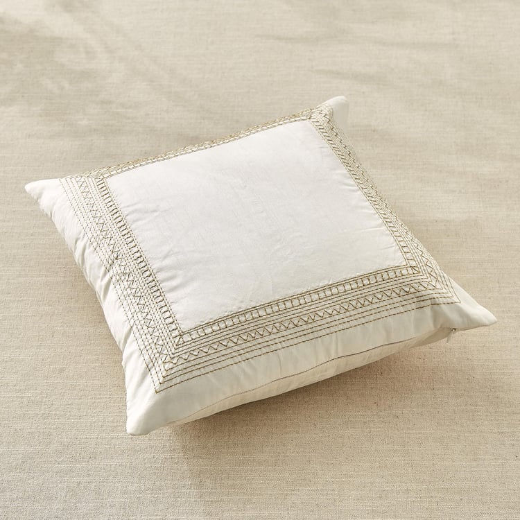 Velin Kinari Set of 2 Embroidered Cushion Covers - 40x40cm