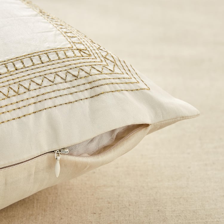 Velin Kinari Set of 2 Embroidered Cushion Covers - 40x40cm