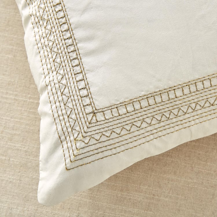 Velin Kinari Set of 2 Embroidered Cushion Covers - 40x40cm