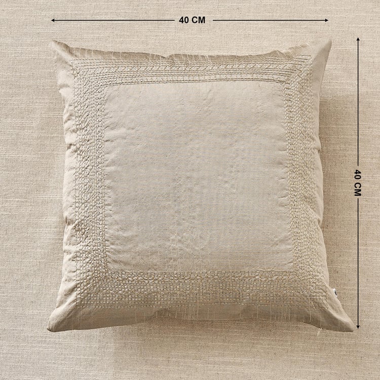 Velin Kinari Set of 2 Embroidered Cushion Covers - 40x40cm