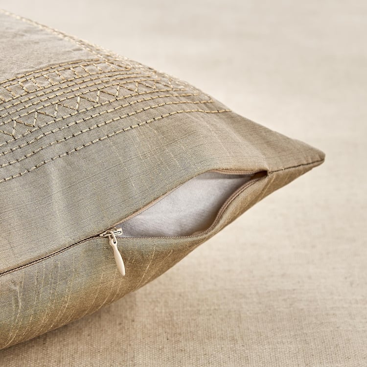 Velin Kinari Set of 2 Embroidered Cushion Covers - 40x40cm