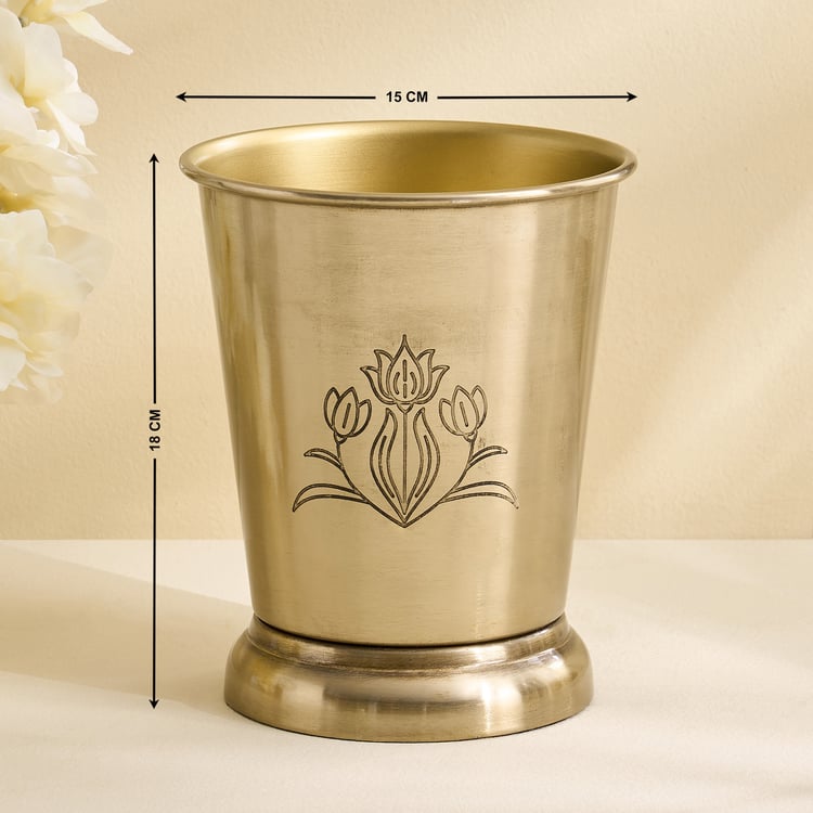 Brill Metal Floral Planter