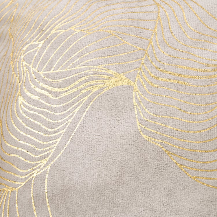 Dazzle Cosmic Set of 2 Velvet Foil Print Filled Cushions - 40x40cm