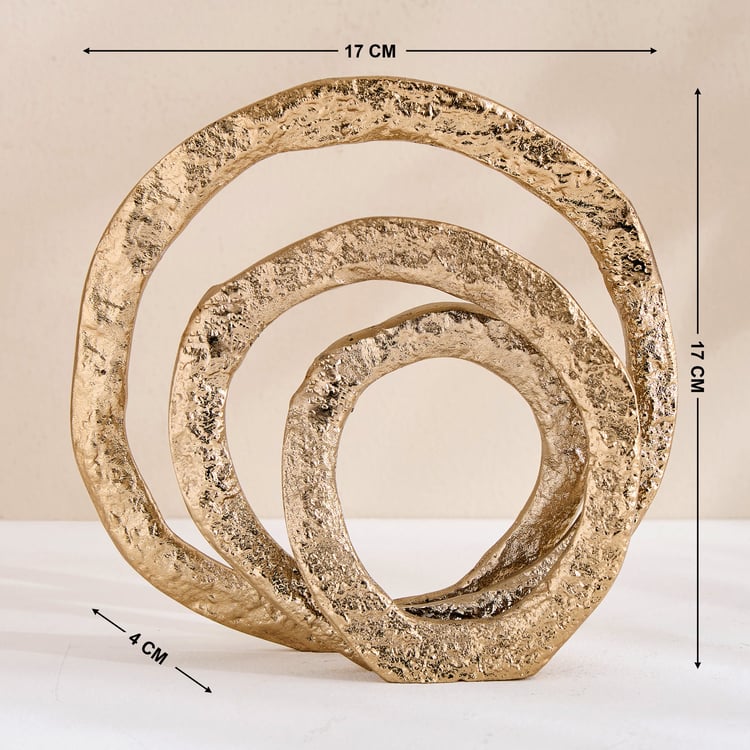 Grain Metal Swirl Table Accent