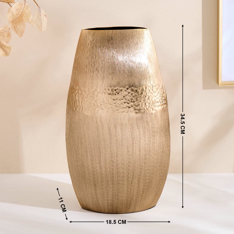Grain Metal Vase - Large