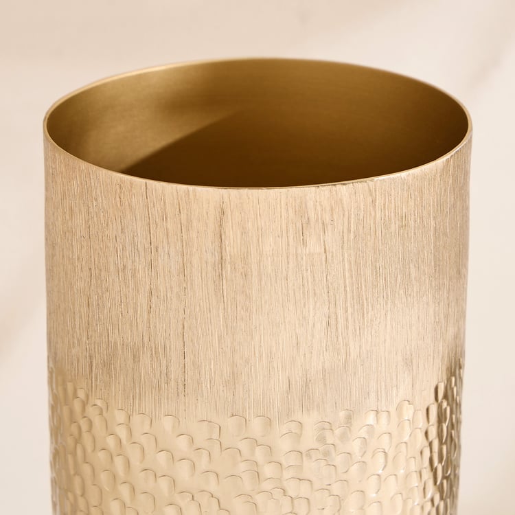 Grain Metal Vase - Small