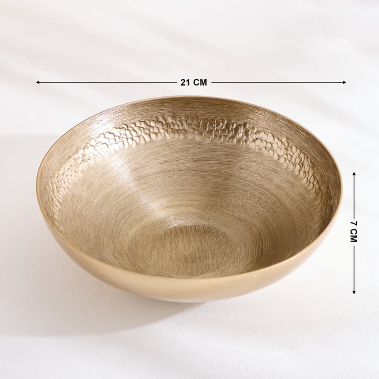 Grain Metal Decorative Bowl