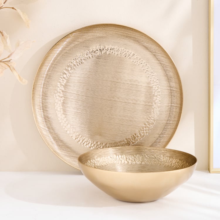 Grain Metal Decorative Platter