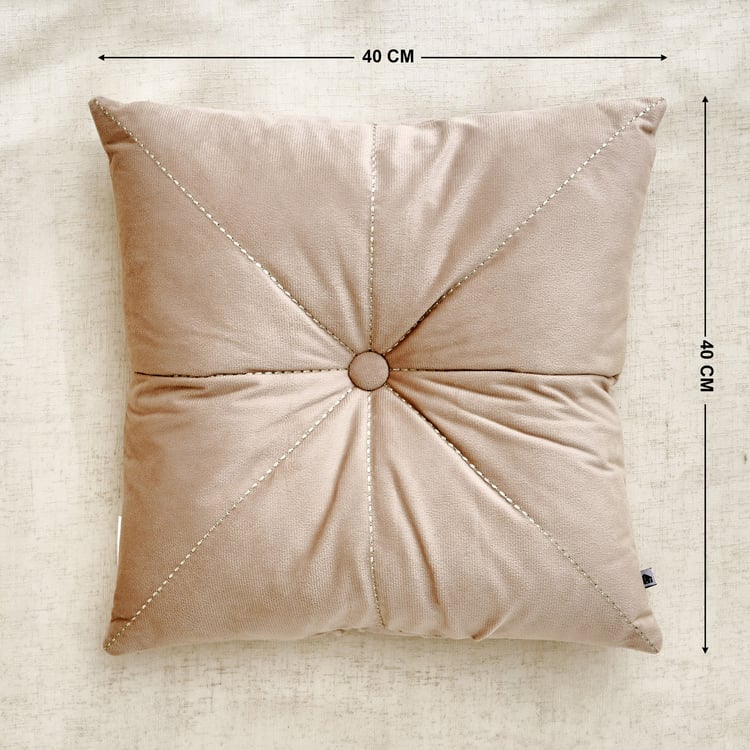 Clayo Forge Set of 2 Velvet Finish Filled Cushions - 40x40cm