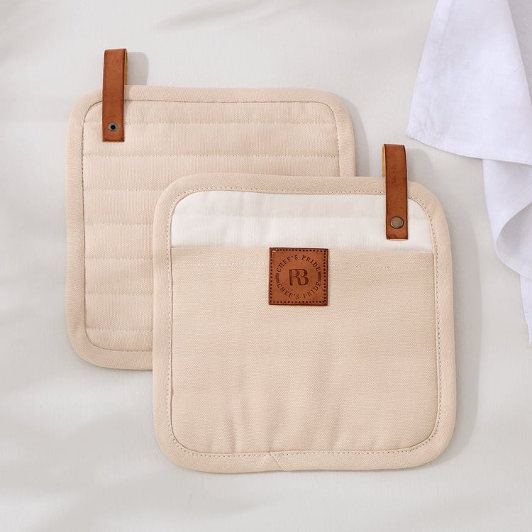 Chefs Pride Set of 2 Cotton Pot Holders