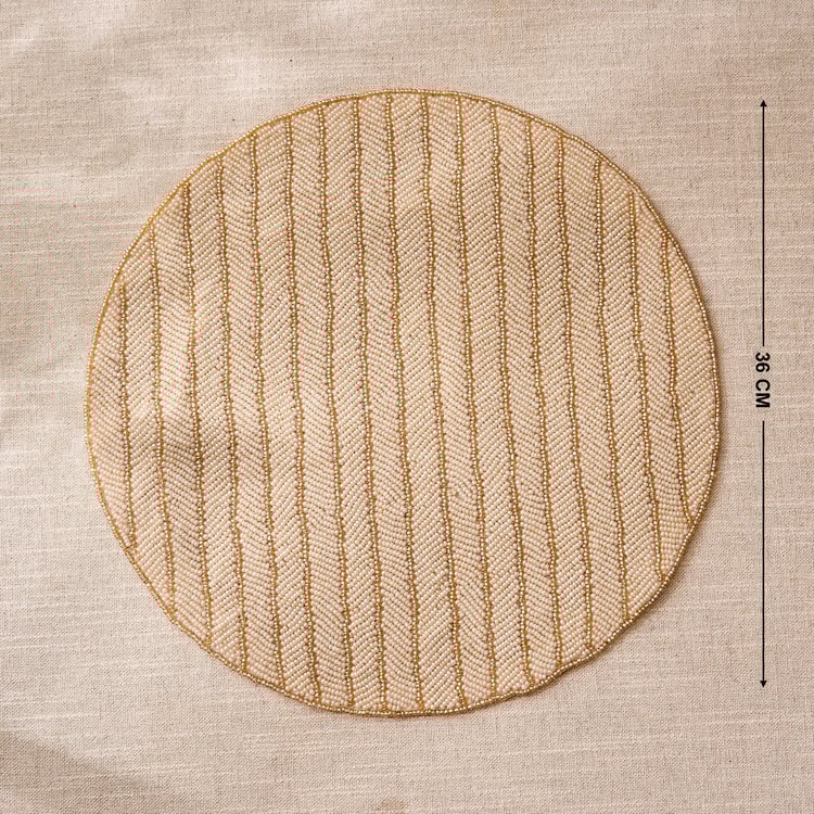 Drake Opulence Lines Glass Beaded Placemat