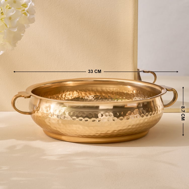 Suvarna Aluminium Hammered Potpourri Bowl