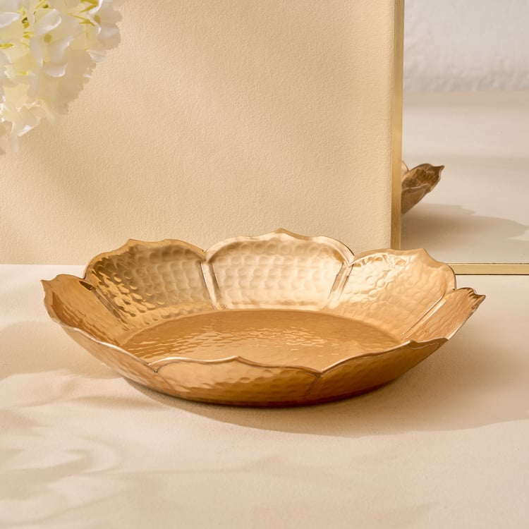Suvarna Aluminium Lotus Potpourri Bowl