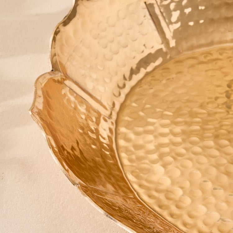 Suvarna Aluminium Lotus Potpourri Bowl