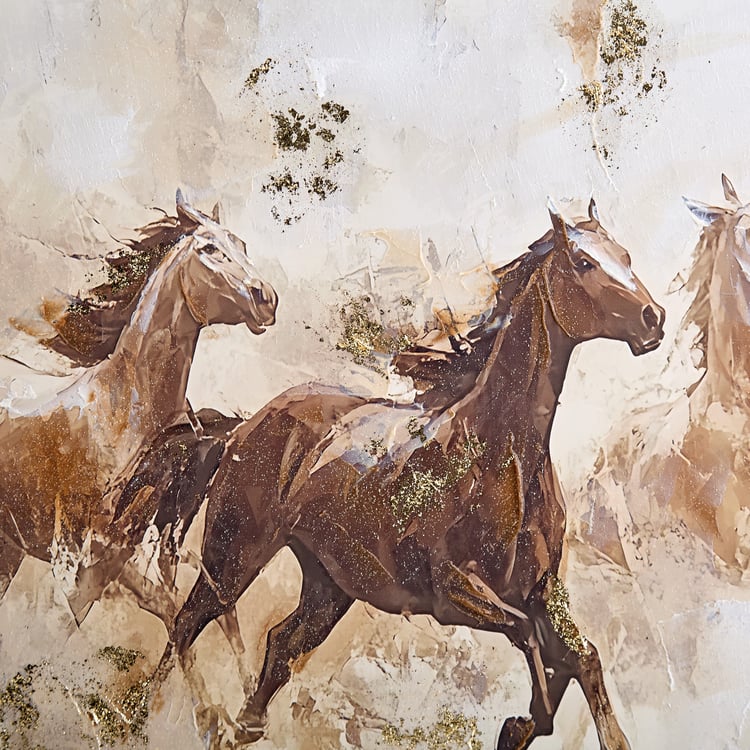 Artistry Hazel Canvas Running Horse Picture Frame - 110x63cm