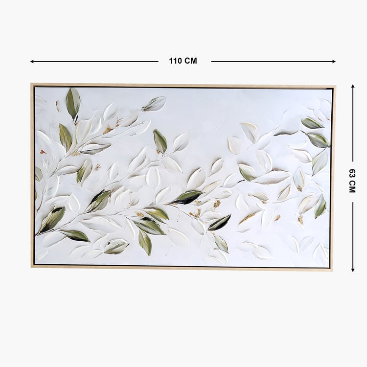 Artistry Hazel Canvas Leaves Picture Frame - 110x63cm