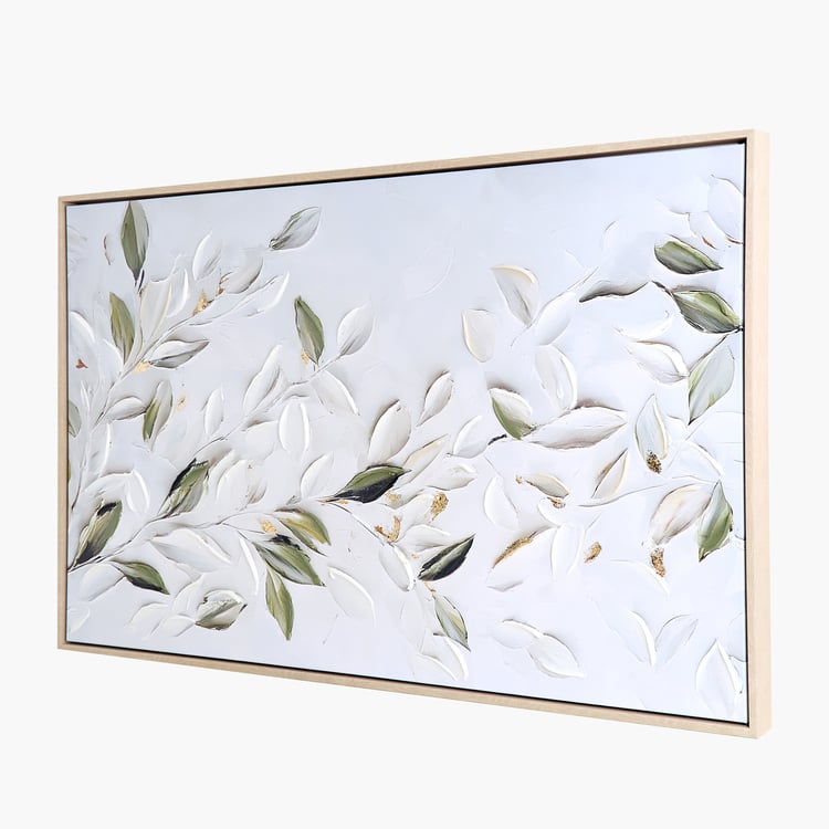 Artistry Hazel Canvas Leaves Picture Frame - 110x63cm