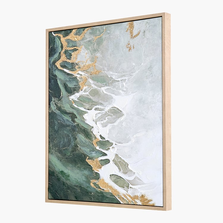 Artistry Hazel Canvas Sea Waves Picture Frame - 42x52cm