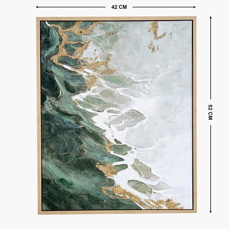 Artistry Hazel Canvas Sea Waves Picture Frame - 42x52cm