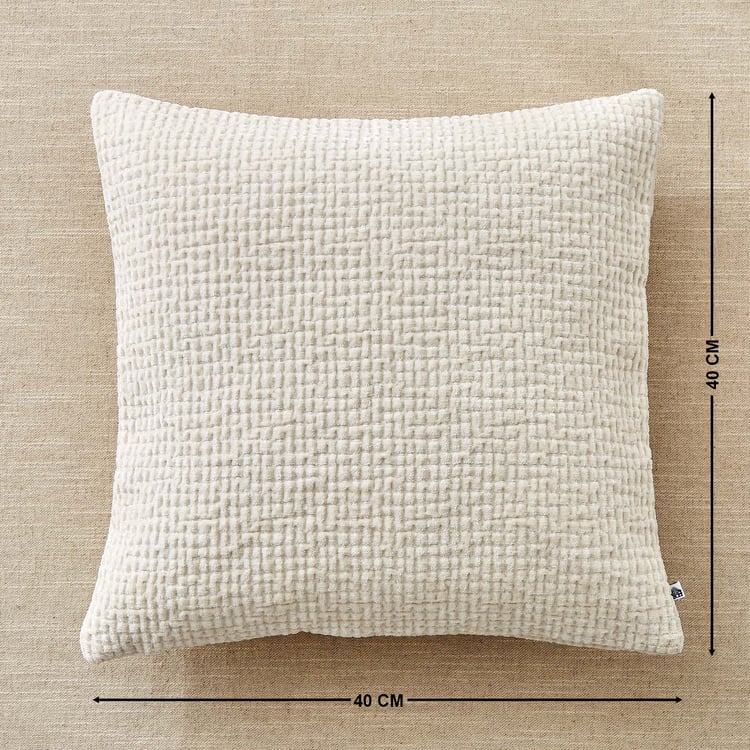Moonlight Molinara Woven Cushion Cover - 40x40cm