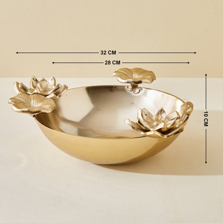 Soma Pema Aluminium Lotus Decorative Bowl