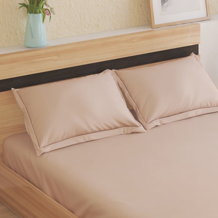 Monalisa Dusty Clay Cotton 300TC 3Pcs Super King Bedsheet Set