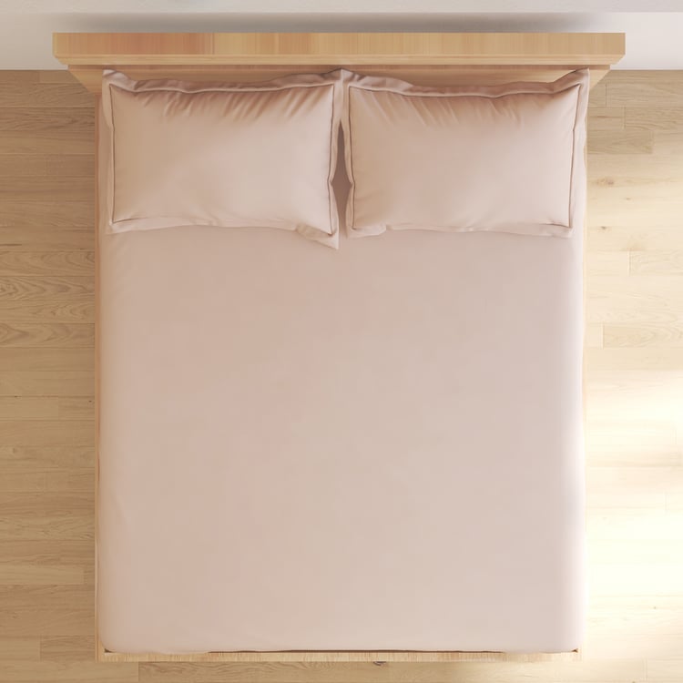 Monalisa Dusty Clay Cotton 300TC 3Pcs Super King Bedsheet Set