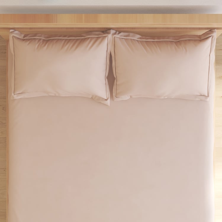 Monalisa Dusty Clay Cotton 300TC 3Pcs Super King Bedsheet Set