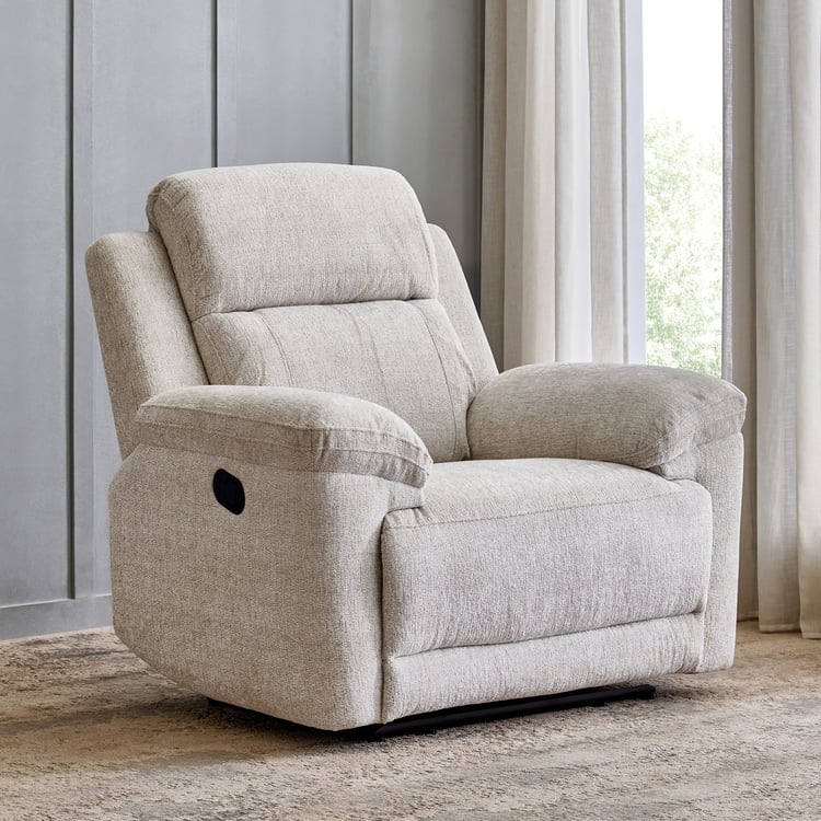 Castle Fabric 1-Seater Rocking Recliner - Grey