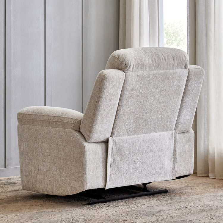 Castle Fabric 1-Seater Rocking Recliner - Grey