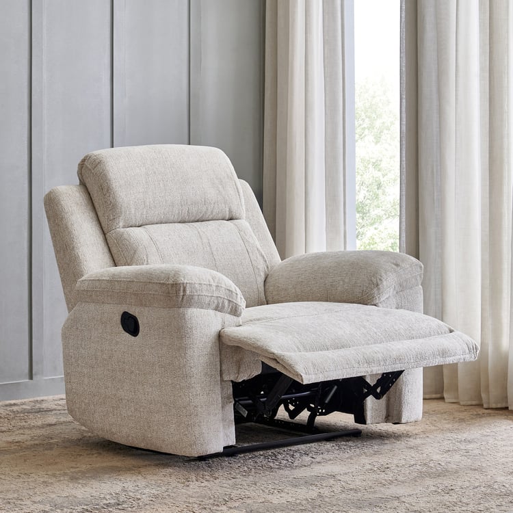 Castle Fabric 1-Seater Rocking Recliner - Grey
