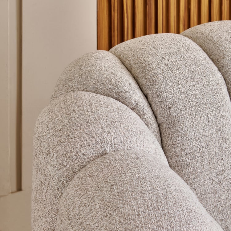 Alchemy Fabric 1-Seater Sofa - Off White