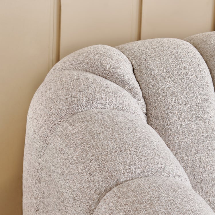 Alchemy Fabric 3-Seater Sofa - Off White