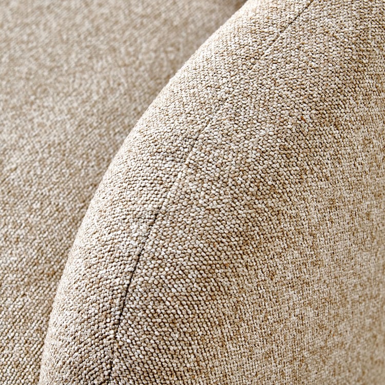 Clair Fabric Swivel Accent Chair with Cushion - Beige