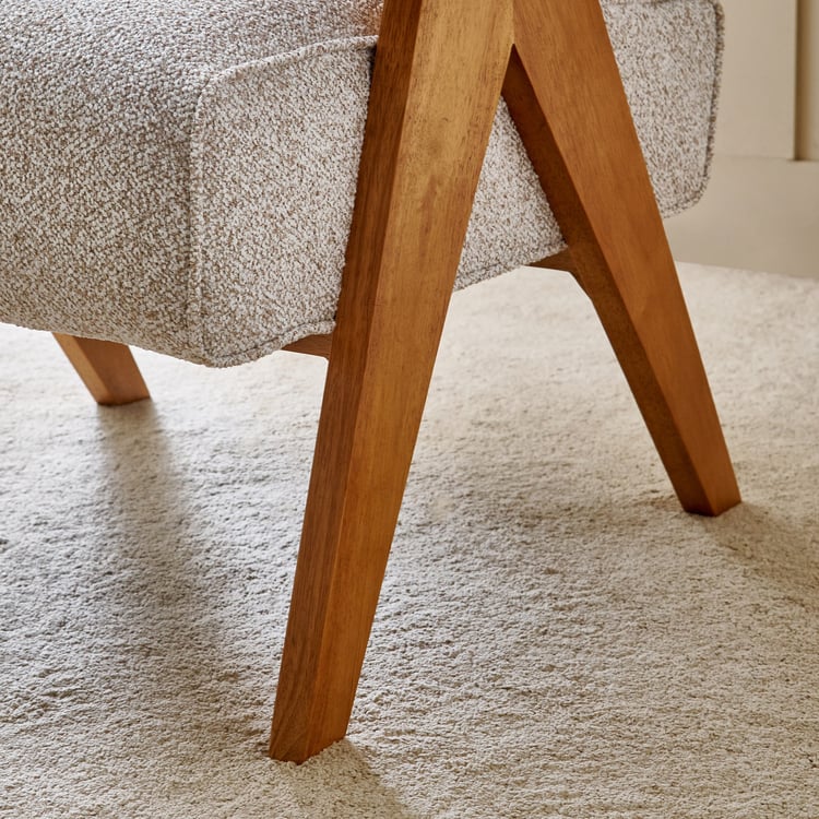 Evora Fabric Accent Chair - Beige