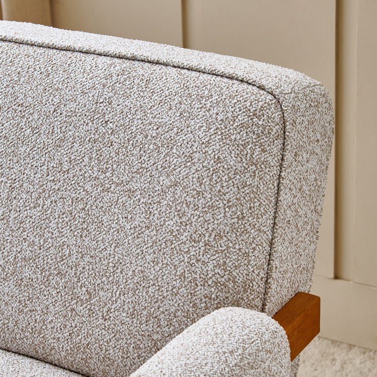 Evora Fabric Accent Chair - Beige