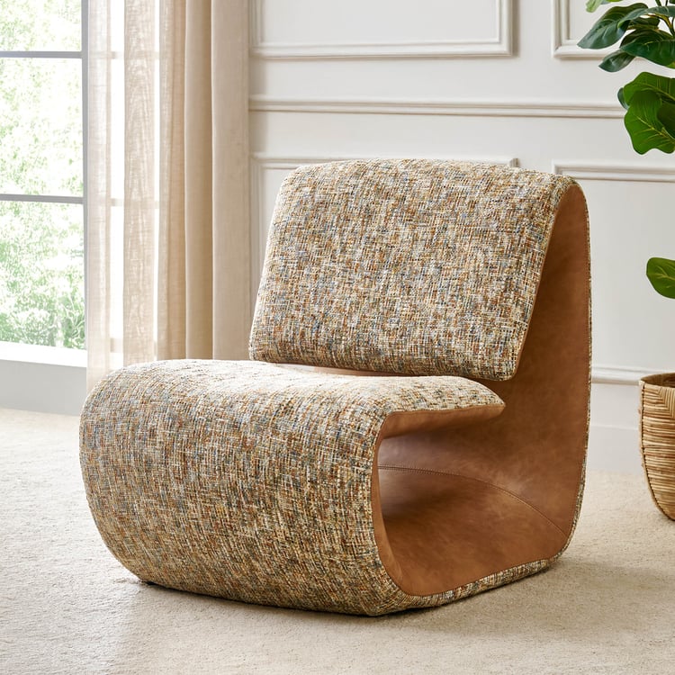 Positano Fabric Accent Chair - Beige