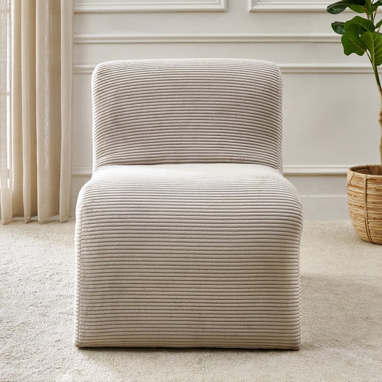 Radiance Fabric Accent Chair - Brown