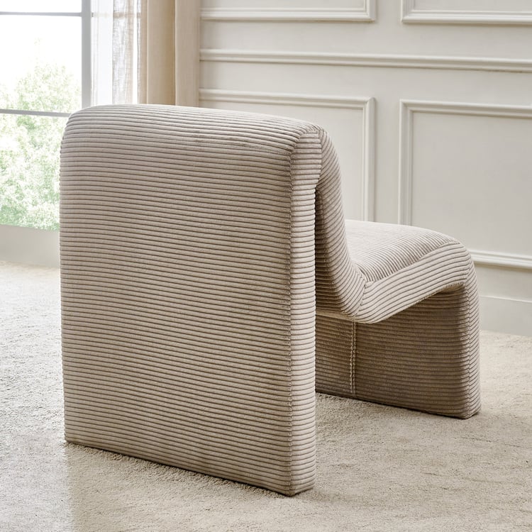 Radiance Fabric Accent Chair - Brown