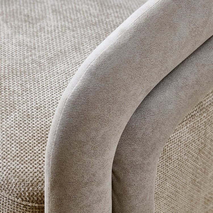 Vik Fabric Swivel Accent Chair - Greige