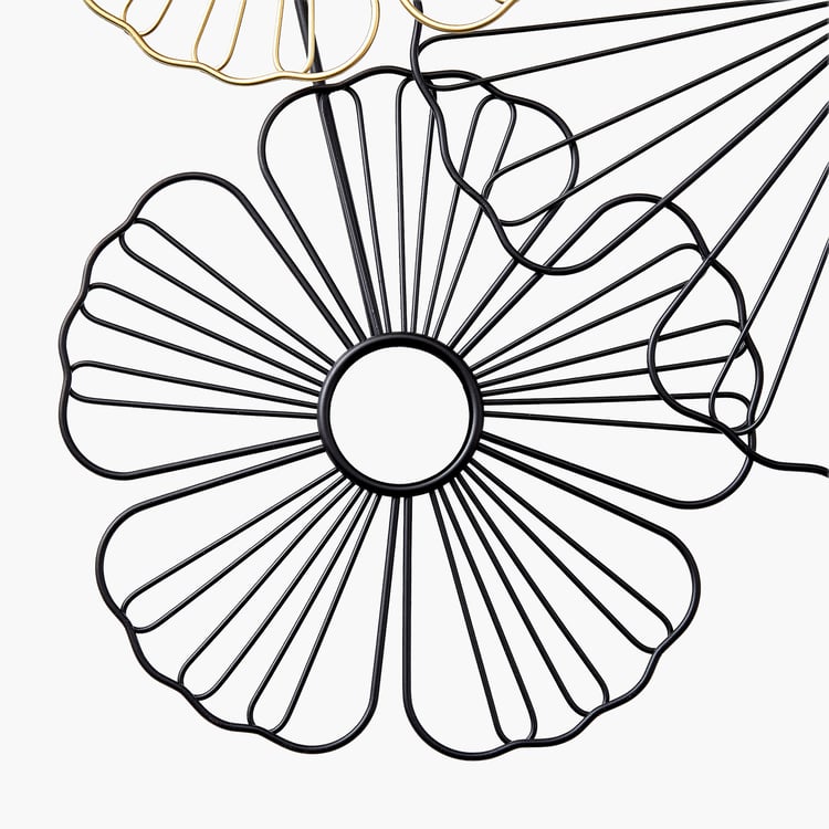 Panorama Fresco Metal Flower Wall Accent