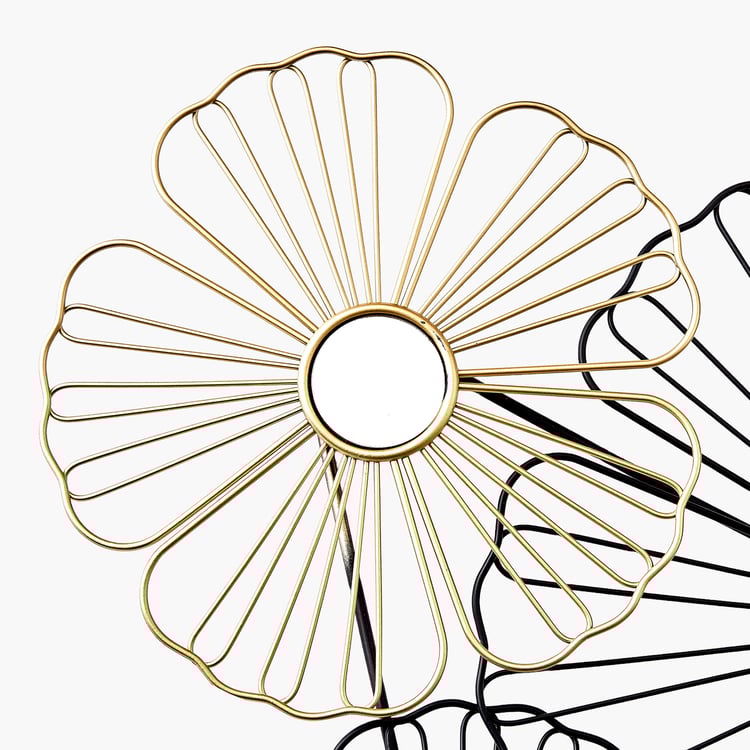 Panorama Fresco Metal Flower Wall Accent