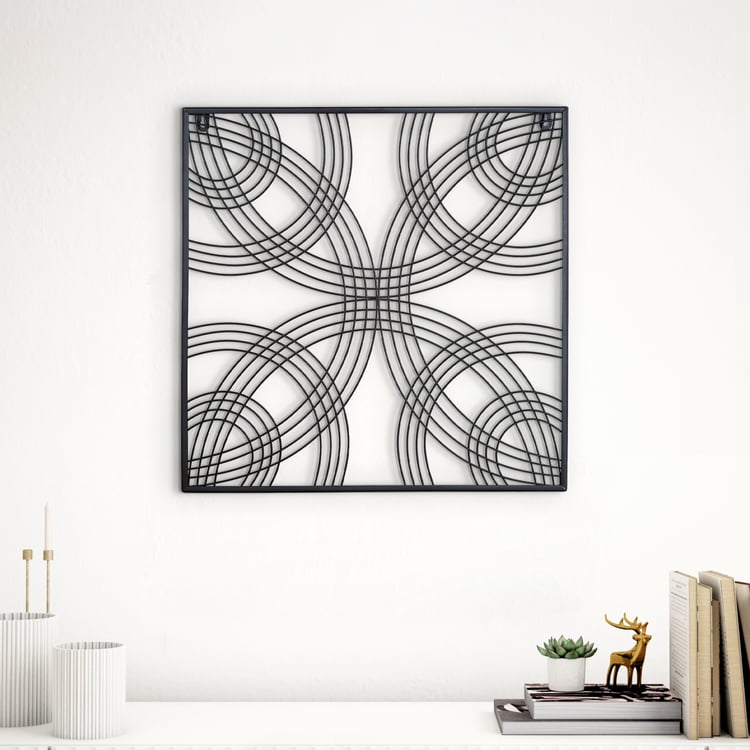 Panorama Fresco Metal Swirl Wall Accent