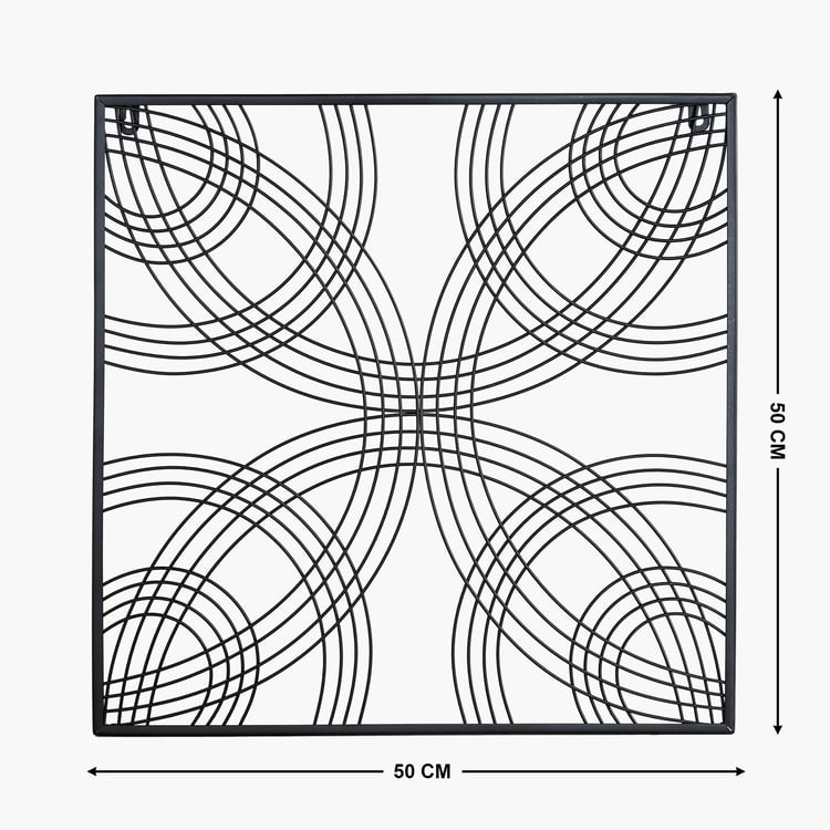 Panorama Fresco Metal Swirl Wall Accent