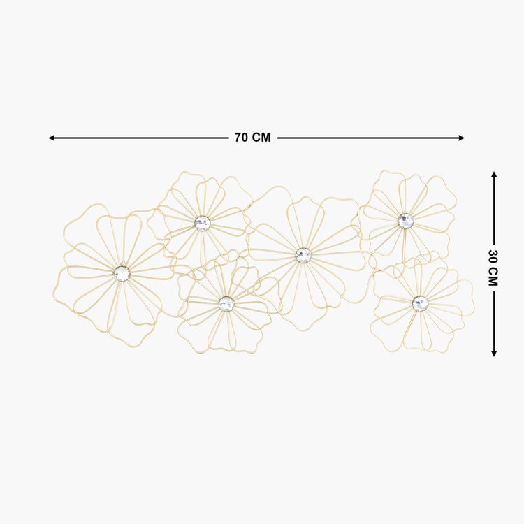 Iliano Cast Metal Floral Wall Accent