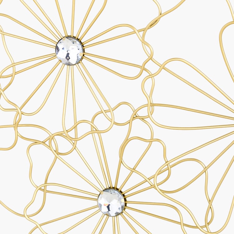 Iliano Cast Metal Floral Wall Accent