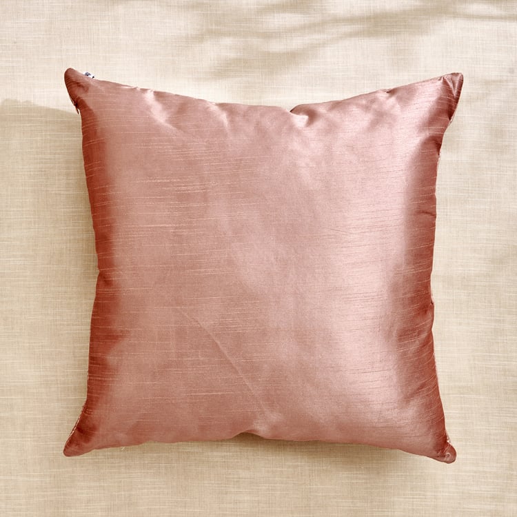 Monalisa Mocha Mousse Acorn Embroidered Filled Cushion - 45x45cm