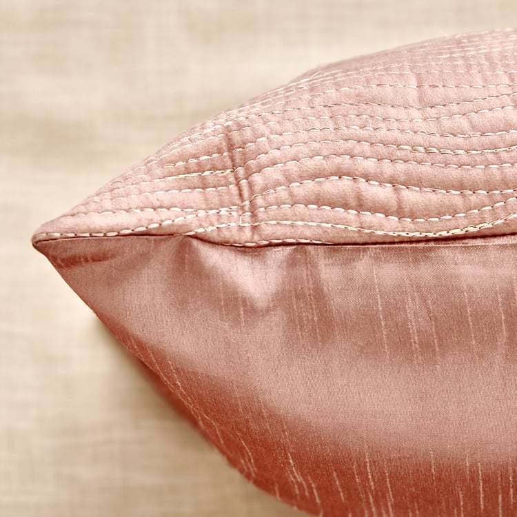 Monalisa Mocha Mousse Acorn Embroidered Filled Cushion - 45x45cm