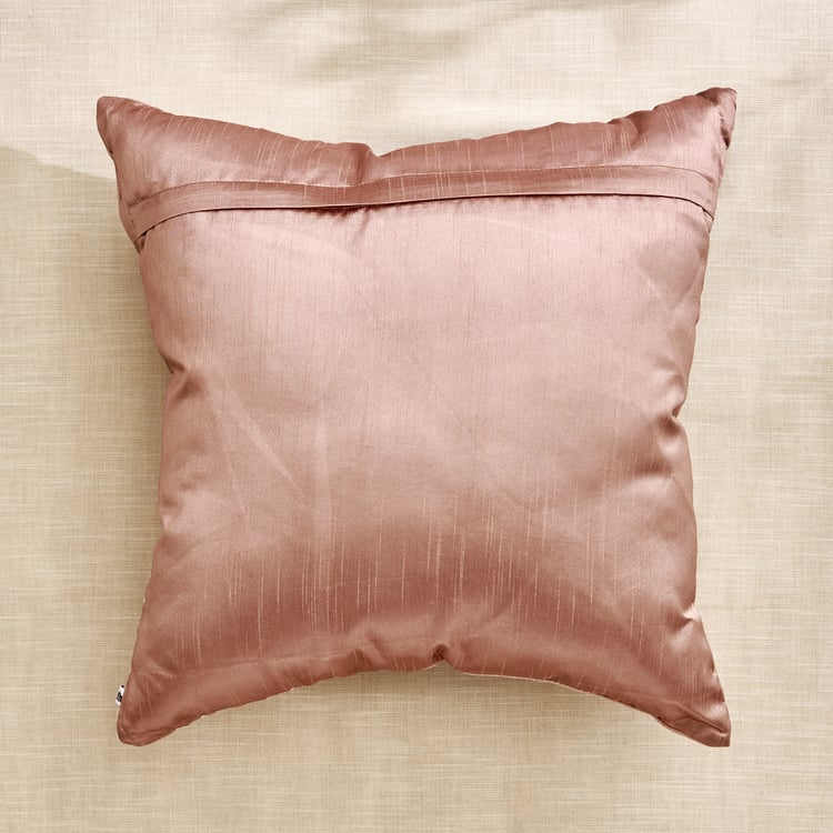 Monalisa Mocha Mousse Starlit Embroidered Filled Cushion - 45x45cm